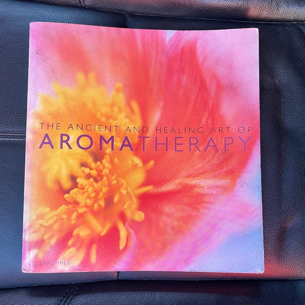 The Ancient and Healing Art of Aromatherapy Book - - Pink and Orange